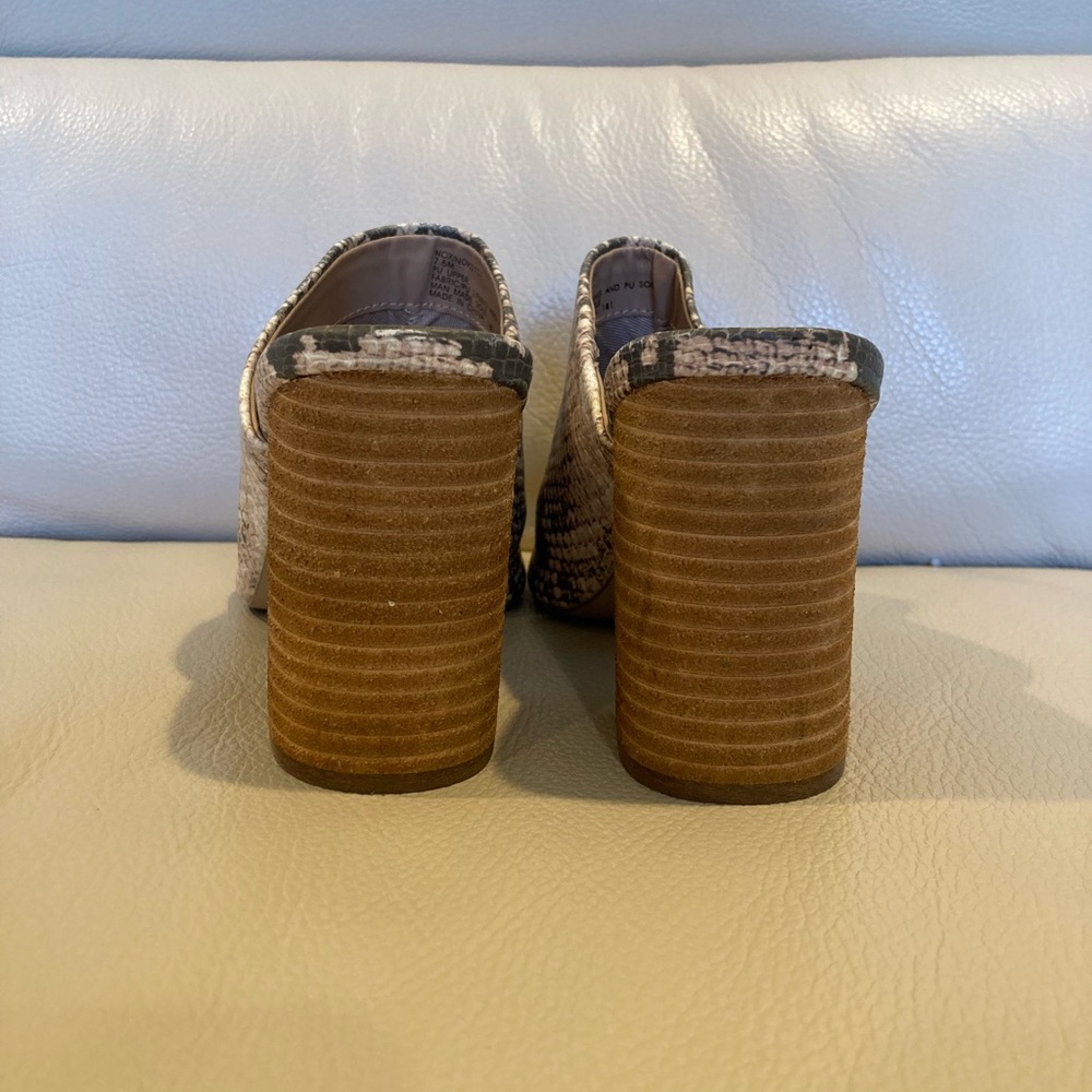Steven By Steve Madden Snake Print Mules. - image 5
